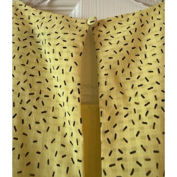 Who What Wear Womens Yellow Short Shift Baby Doll Dress Ruffle Sleeves Size S - Picture 5 of 7